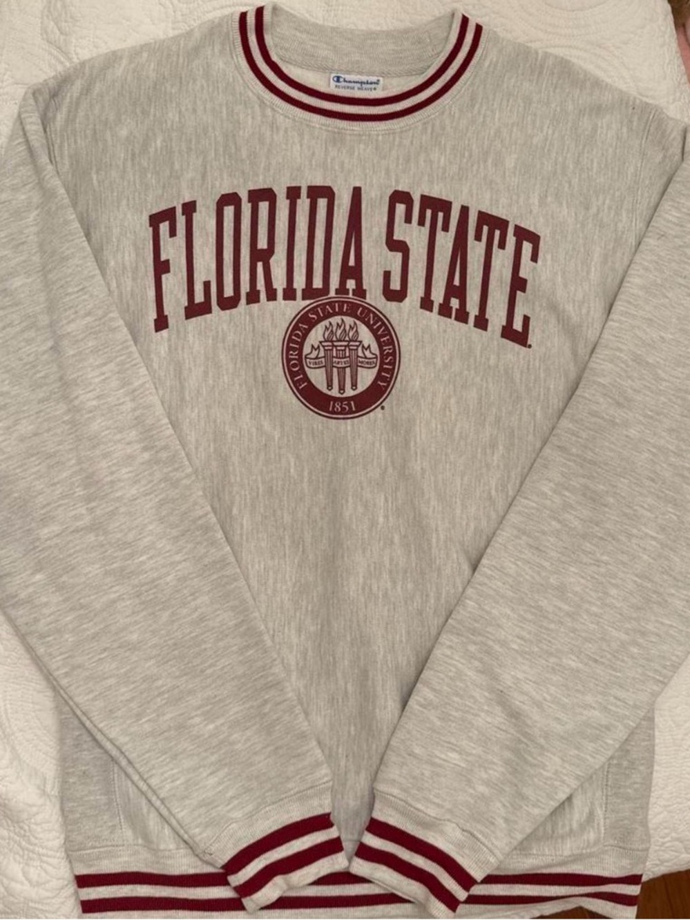Champion Florida State Gray Crewneck Sweatshirt